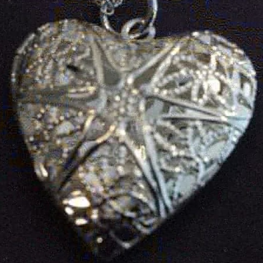 Silver plated heart locket